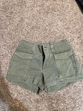 Old Navy Olive Utility Cargo Shorts